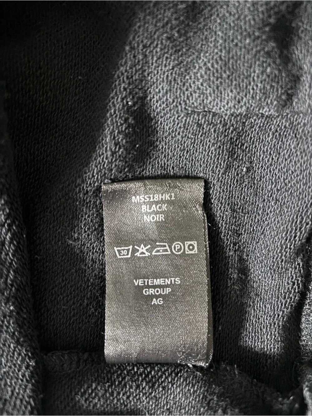 Vetements Hi-Speed Black Hoodie with White & Red Logo - Picture 4 of 6